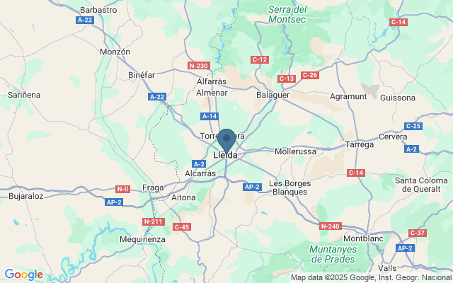 Kaart met locatie Kathedraal La Seu Vella